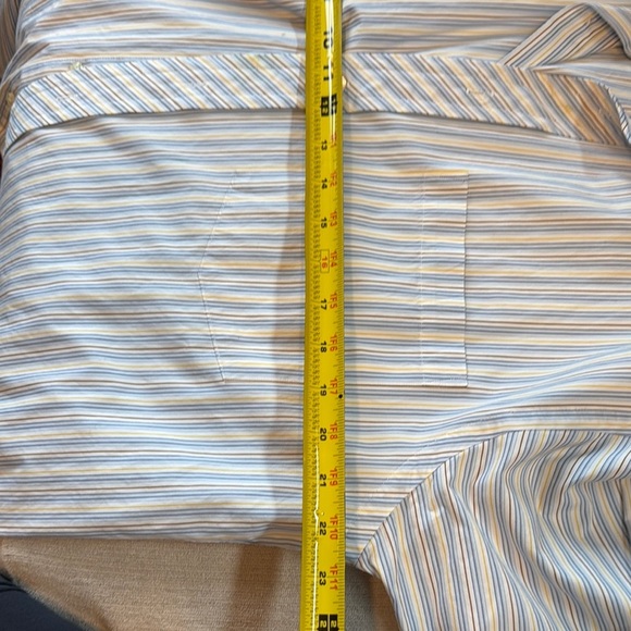Ted Baker London Striped Dress Shirt in Blue and White - Picture 6 of 8